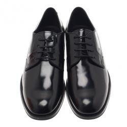 Pre Owned حذاء أوكسفورد تودز جلد لامع أسود مقاس 36.5