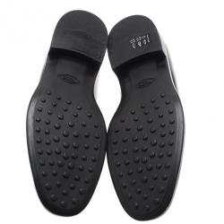 Pre Owned حذاء أوكسفورد تودز جلد لامع أسود مقاس 36.5