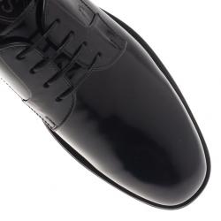Pre Owned Tod’s Black Glazed Leather Oxfords Size 37