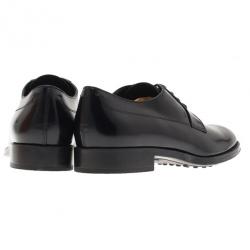 Pre Owned Tod’s Black Glazed Leather Oxfords Size 36