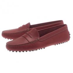 Pre Owned حذاء تود جلد وردي بدون كعب مقاس 39