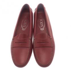 Pre Owned حذاء تود جلد وردي بدون كعب مقاس 39