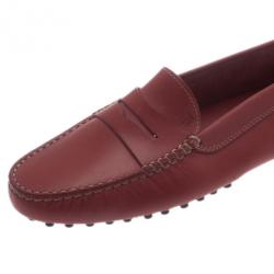 Pre Owned حذاء تود جلد وردي بدون كعب مقاس 39