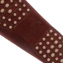 Pre Owned Tod's Brown Suede Bow Loafers Size 38.5