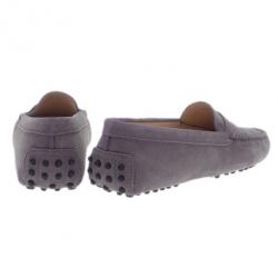 Pre Owned Tod's Lilac Suede Penny Loafers Size 37