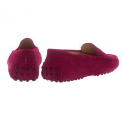 Pre Owned Tod's Pink Suede Penny Loafers Size 39