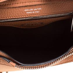 Tod's Brown Leather Mini Wave Top Handle Backpack
