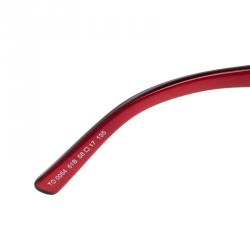 Pre Owned Tod’s Violet/Red TO0054 51B Square Sunglasses