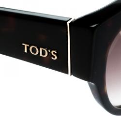 Tod's Dark Havana/ Brown Gradient TO 59 52F Cat Eye Sunglasses