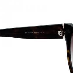 Tod's Dark Havana/ Brown Gradient TO 59 52F Cat Eye Sunglasses