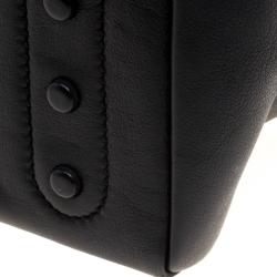 Pre Owned Tod's Black Leather Mocassino Tote