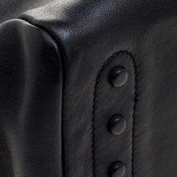 Pre Owned Tod's Black Leather Mocassino Tote