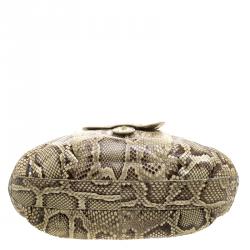 Tods Beige Python Hobo
