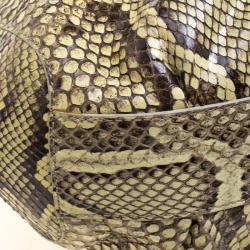 Tods Beige Python Hobo
