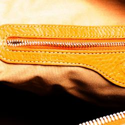 مملوكة مسبقًا Tod's Orange Leather T Bag Media Satchel 