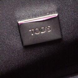 Pre Owned حقيبة كروس تودز دابل T سلسلة جلد بنفسجي