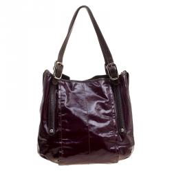 Pre Owned حقيبة تودز جي-لاين إيزي ساكا كانفاس مقوى بني ميتاليك