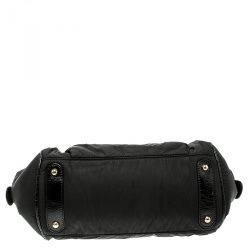 Pre Owned Tod's Black Nylon Pashmy Satchel