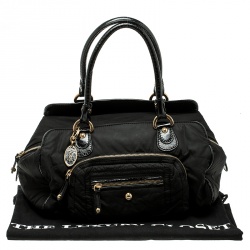 Pre Owned Tod's Black Nylon Pashmy Satchel