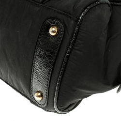 Pre Owned Tod's Black Nylon Pashmy Satchel