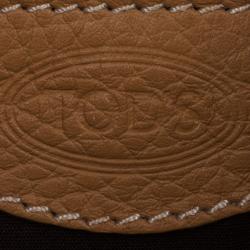مملوكة مسبقًا Tod’s Brown Leather XL Buckled Tote