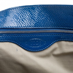 Pre Owned حقيبة يد تودز جلد لامع زرقاء