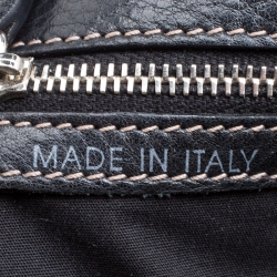 Pre Owned حقيبة تودز جلد أسود برباط