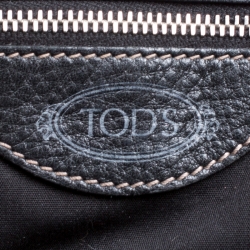 Pre Owned حقيبة تودز جلد أسود برباط