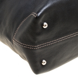 Pre Owned حقيبة تودز جلد أسود برباط