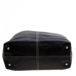 Pre Owned حقيبة تودز جلد أسود برباط