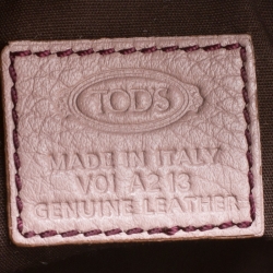 Pre Owned Tod's Lilac Leather Hobo