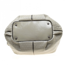 مملوكة مسبقًا حقيبة يد تودز أربطة شهيرة جلد لامعة أرجوانية