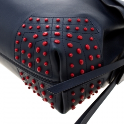 Pre Owned حقيبة تودز جلد حمر اء/ زرقاء