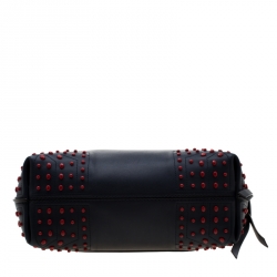 Pre Owned حقيبة تودز جلد حمراء/ زرقاء