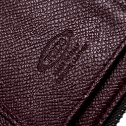 Tod's Black Leather Zip Around Wallet