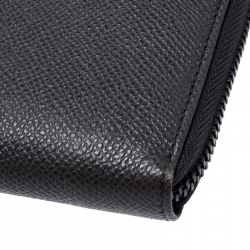 Tod's Grey Leather Zip Around Wallet