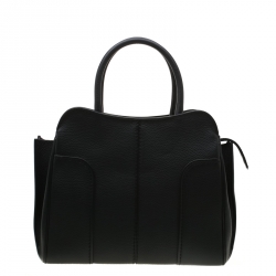 Pre Owned Tod's Black Leather Medium Sella Satchel
