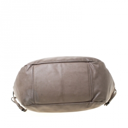 مملوكة مسبقًا Tod's Grey Leather Drawstring Tote 