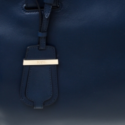 Pre Owned حقيبة يد تودز كيب شوبر جلد زرقاء