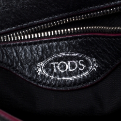 Tod’s Black Leather Top Handle Bag
