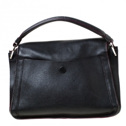 Tod’s Black Leather Top Handle Bag