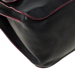 Tod’s Black Leather Top Handle Bag