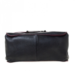 Tod’s Black Leather Top Handle Bag