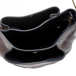 مملوكة مسبقًا حقيبة كتف تودز فلاور جلد بني