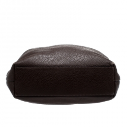 مملوكة مسبقًا حقيبة كتف تودز فلاور جلد بني