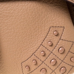 Tod’s Beige Leather Wave Top Handle Bag