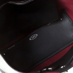 Pre Owned Tod's Black Leather Small Joy Tote