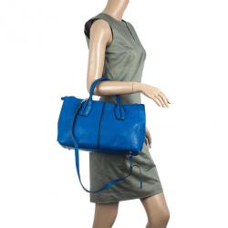 Pre Owned Tod's Pebbled Leather 'D-Styling Small' Convertible Satchel
