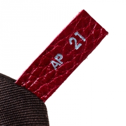 Pre Owned حقيبة تودز جلد أحمر محبب