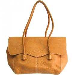 Tod's Beige Leather Satchel